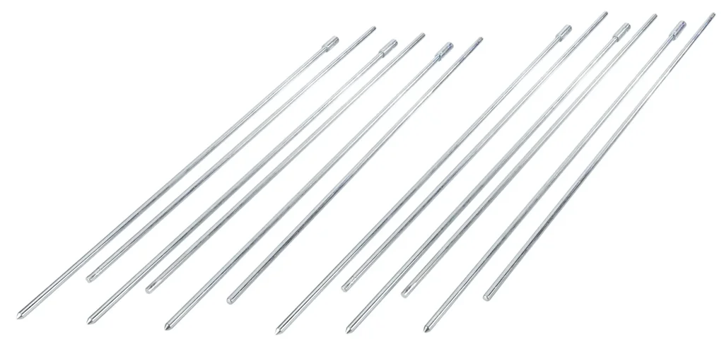 Plant stakes 6 pieces solid galvanized