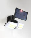 Solar LED floodlight with microwave sensor