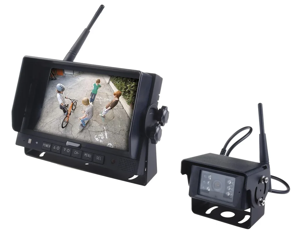 Agricultural reversing video radio system