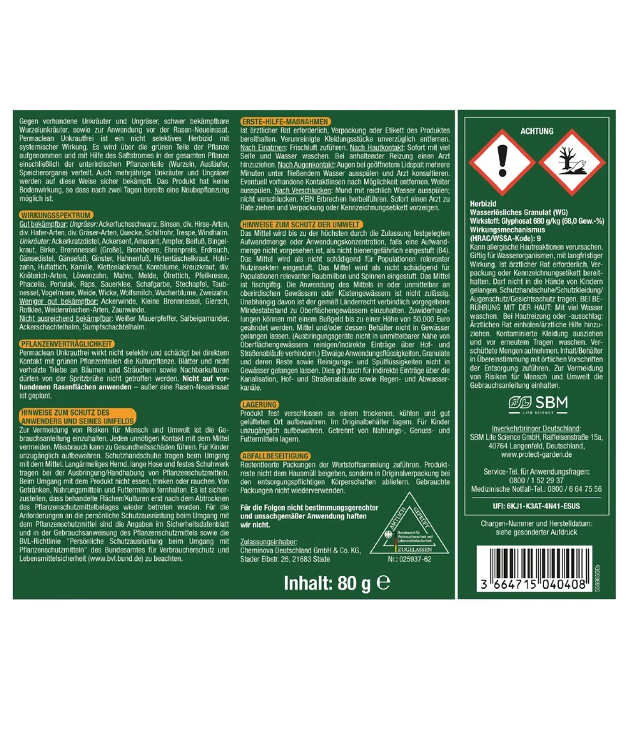 Permaclean Weed Free 80 g