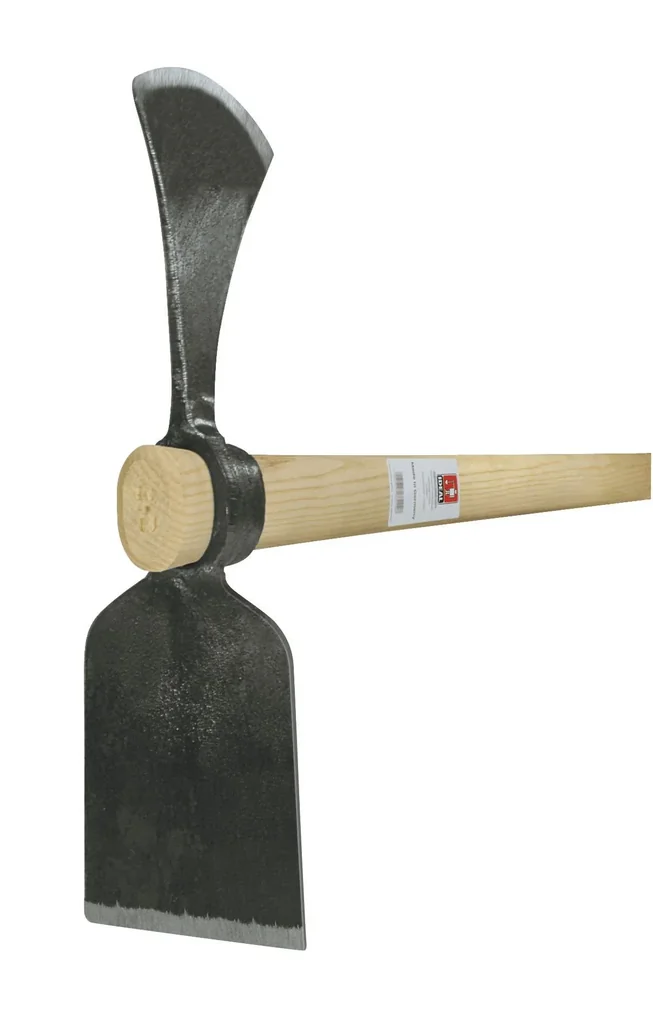 Hoopoe hoe, broad blade, oval eye, forged, ash handle 105 cm