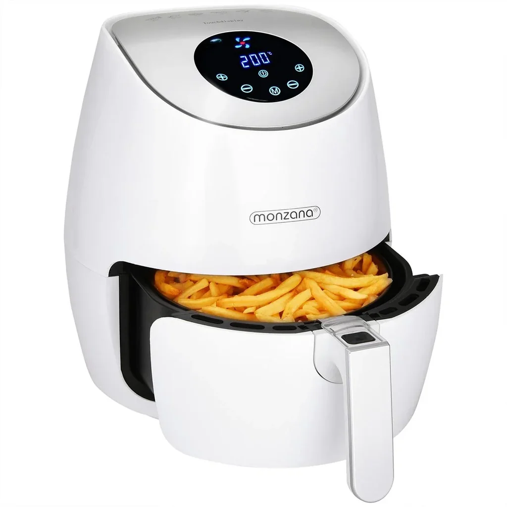 9-in-1 deep fryer with touch display, 3.6 liters - white