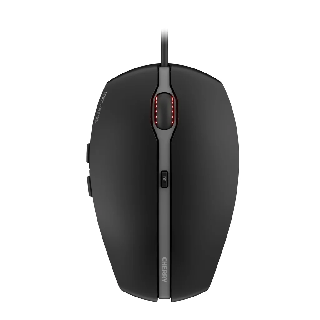 Wired mouse GENTIX 4K black