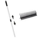 Garden rake 2-in-1 + telescopic handle