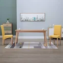 Dining room chairs 2 in yellow fabric