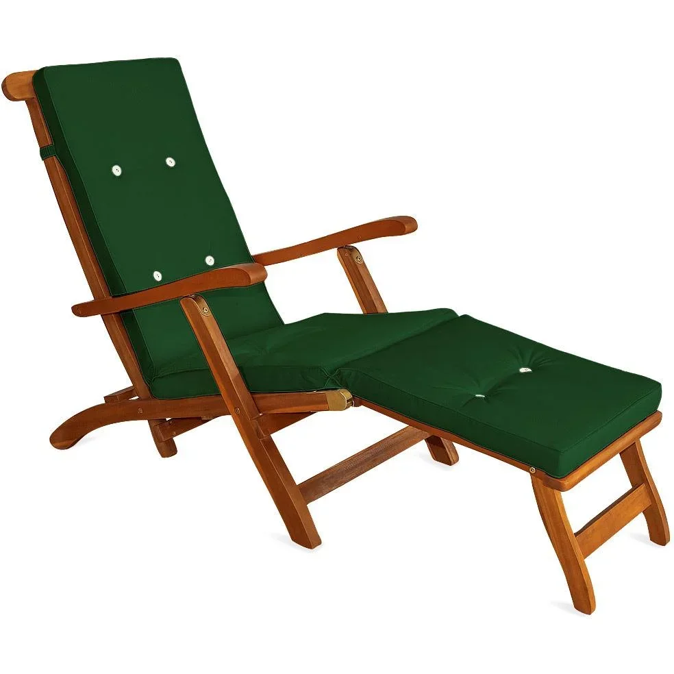 Garden Cushion - For Lounger - Green - 173x43x6cm