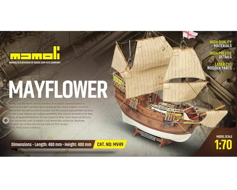 Mayflower kit scale 1:70