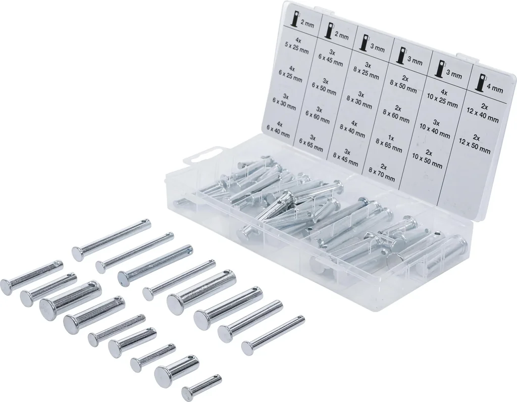 60-piece locking bolt assortment