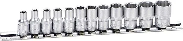 1/4" socket wrench set 4 - 13 mm, 12 pieces