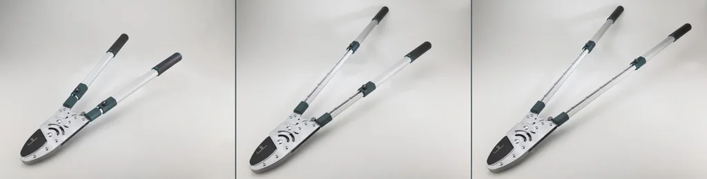 Anvil thorn shears with telescopic handle, 50 mm cutting thickness Free rust remover