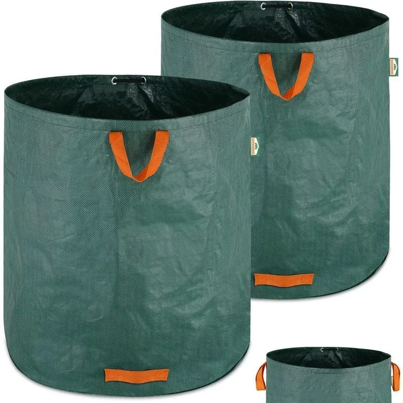 Garden bag, set of 2 green bags - 500 liters