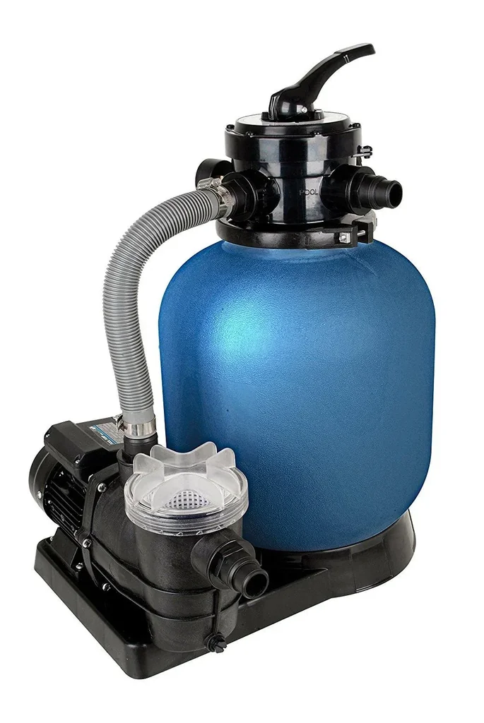 Swimming pool filter set sand filter system SPF 370 F, up to 7,000 l/h