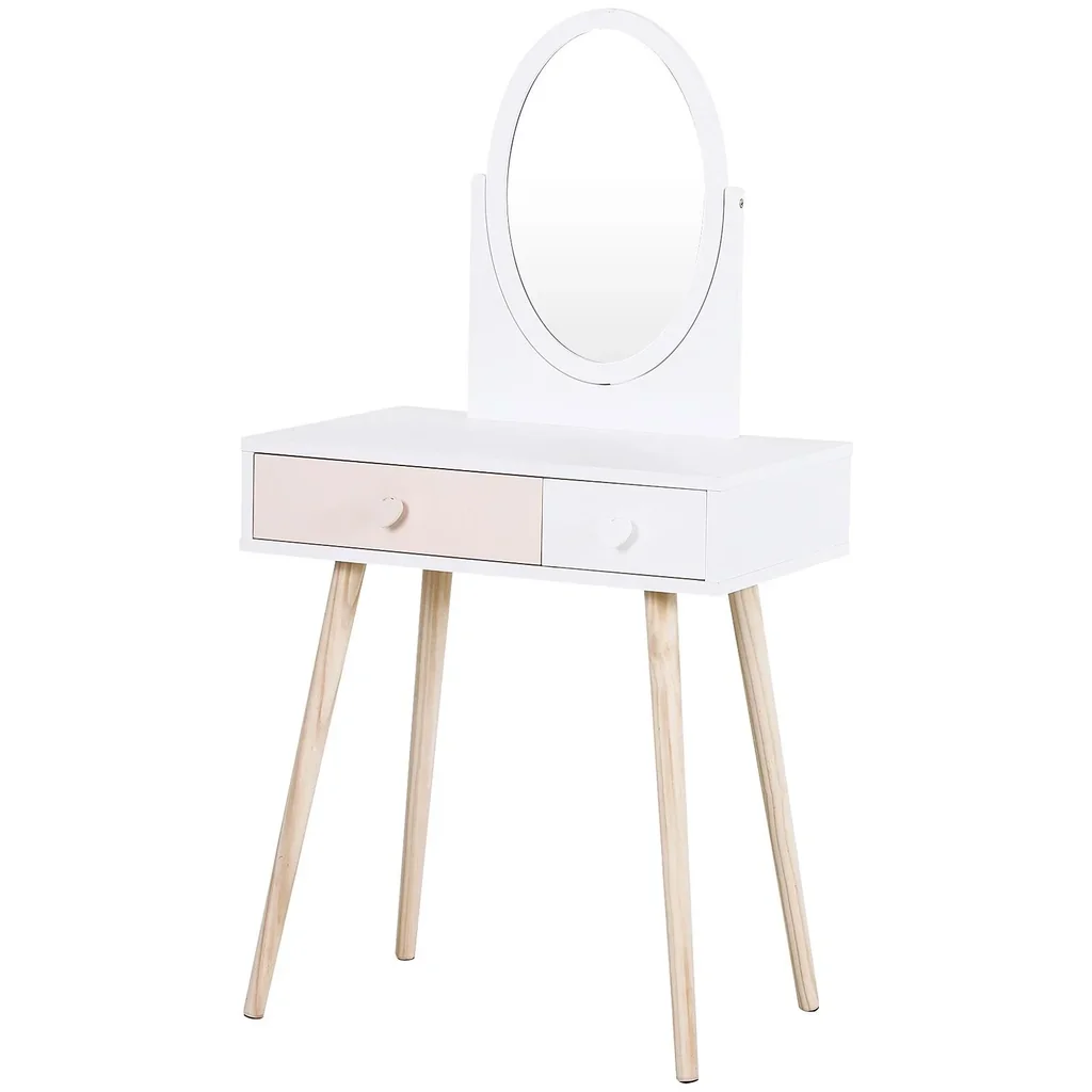 Children's dressing table with mirror