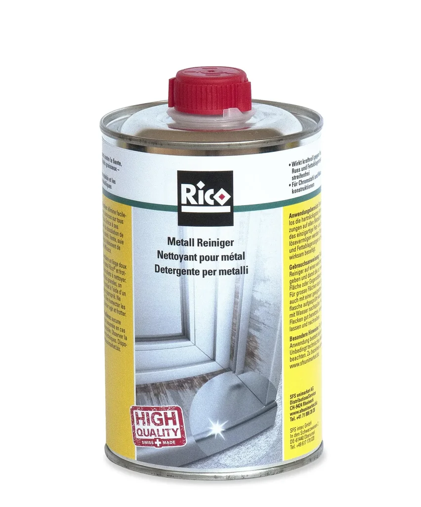 Metal and chrome steel cleaner, 500 ml can, dries streak-free
