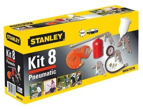 Accessory set for air compressors, 8 pieces