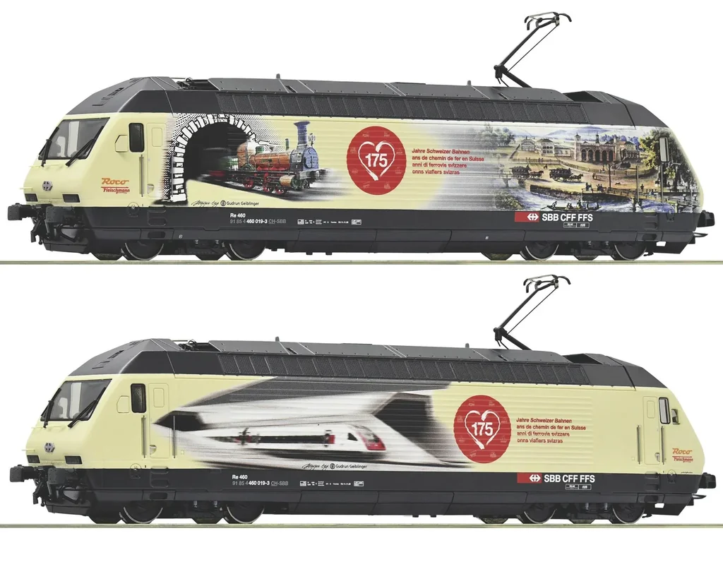 Electric locomotive 460 019-3 "175 Years of Swiss Railways" SBB 2 conductor DC
