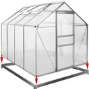 Galvanized foundation for greenhouse 250 cm x 190 cm