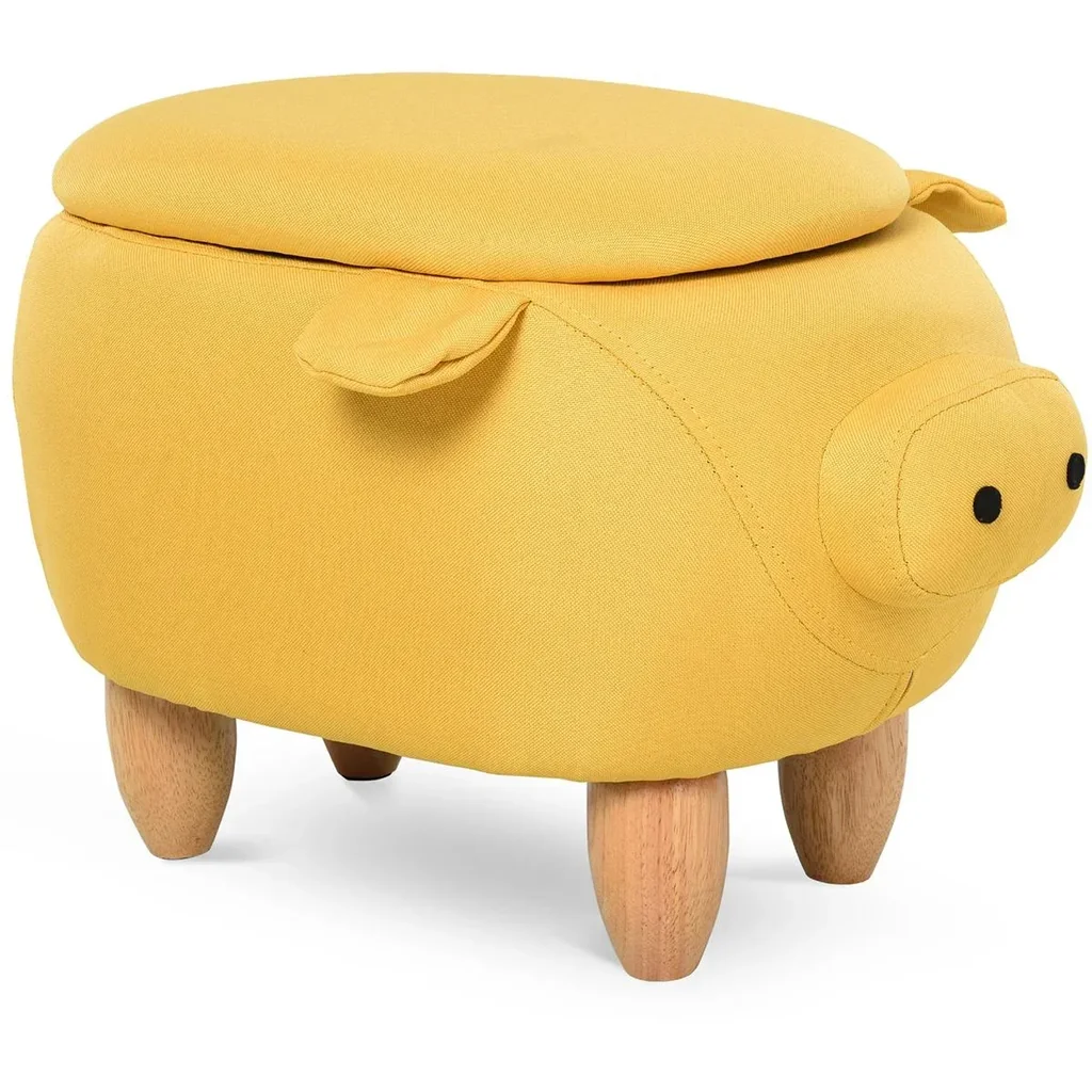 Children's stool in pig shape