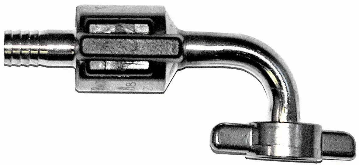 Biertap, Bierkraan - Gebogen, gemaakt van roestvrij staal, grootte: 10 mm