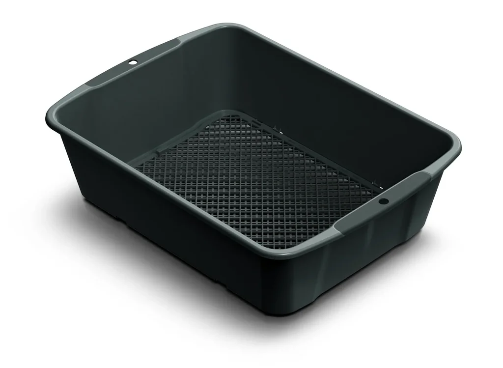 Garden sieve RESPANA, black, 394 x 300 x 110 mm