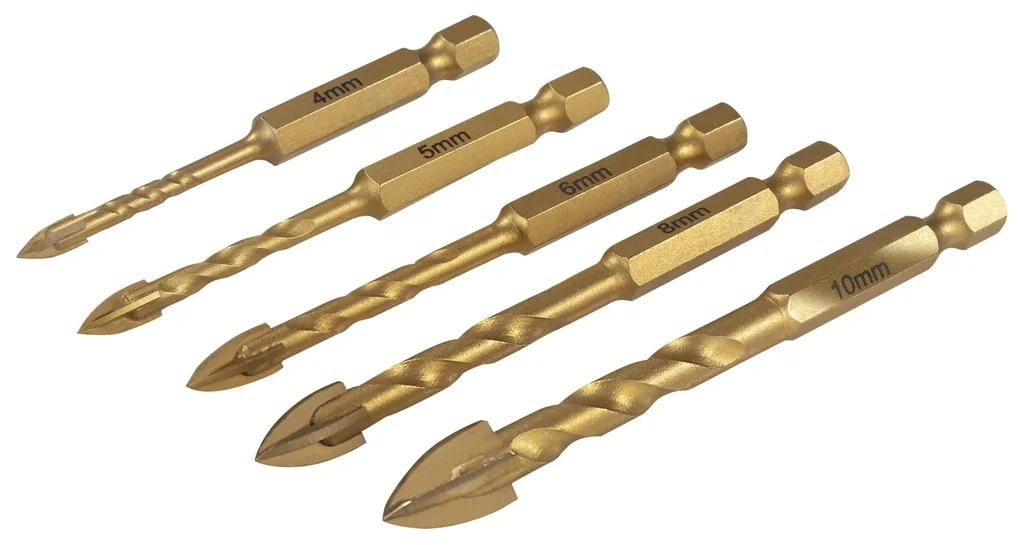 Glass and tile drill set 5-piece