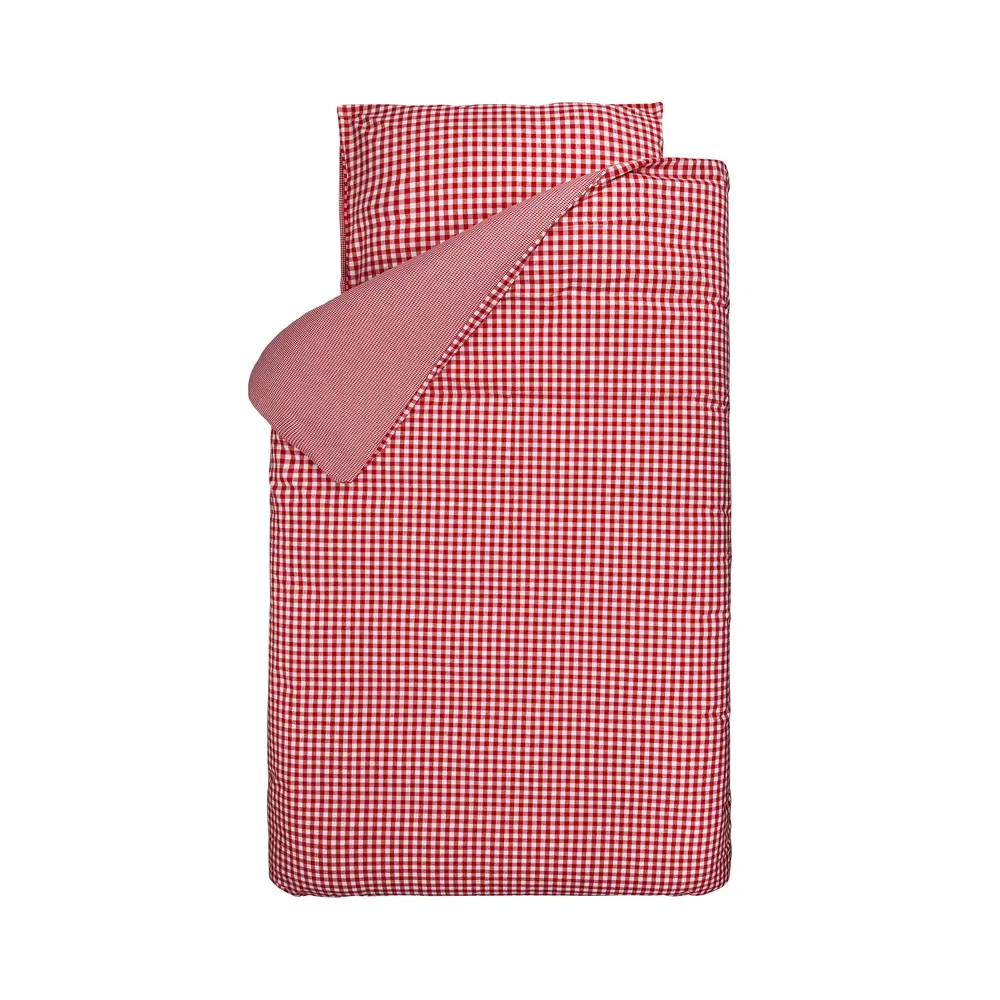 Bink beddengoed BB ruit rood 135 x 200