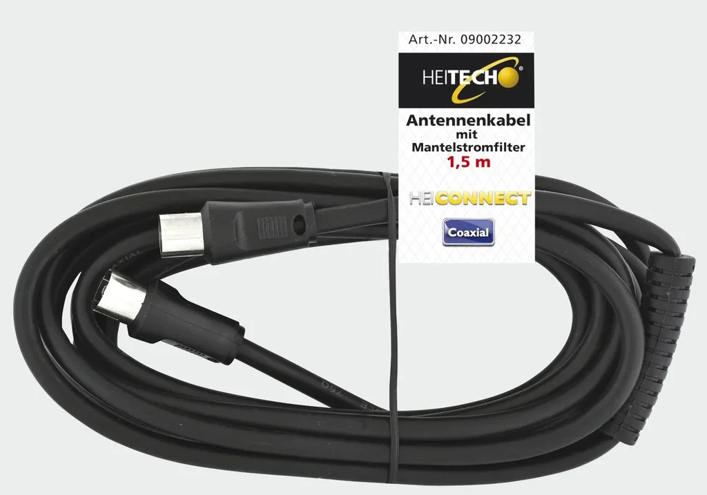Antenna cable with sheath current filter 1.5m