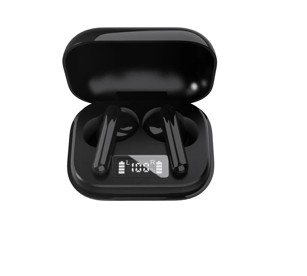 Bluetooth headphones, with microphone and charging case, wireless