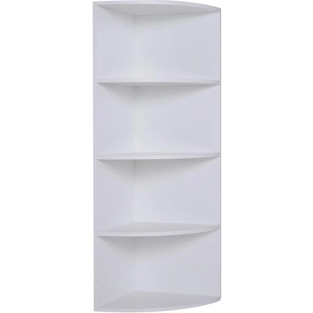 Corner shelf with 4 compartments