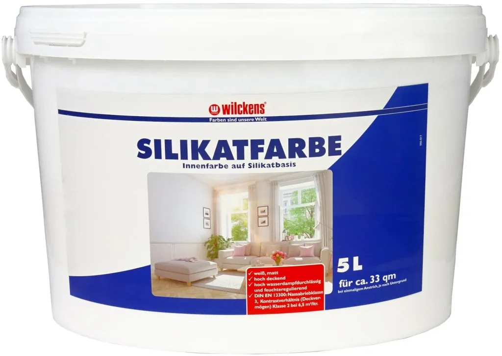 Silicate paint white, 5 liters