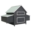 Chicken coop 157x97x110 cm wood grey