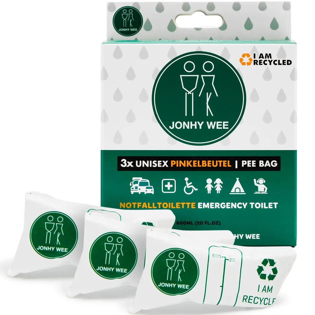 Emergency toilet, 3 pieces