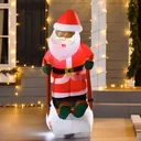 Inflatable Santa Claus on sleigh 1.2 m Christmas decoration
