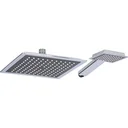 Shower head set XL - chrome - 2 pieces - head 22x22cm - hand 10x9cm
