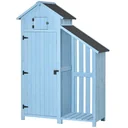 Garden house tool shed tool shed with firewood storage room tool shed with 3 shelves asphalt roof fir wood Himmelbl