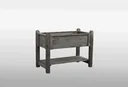 Solid herb bed, grey, large