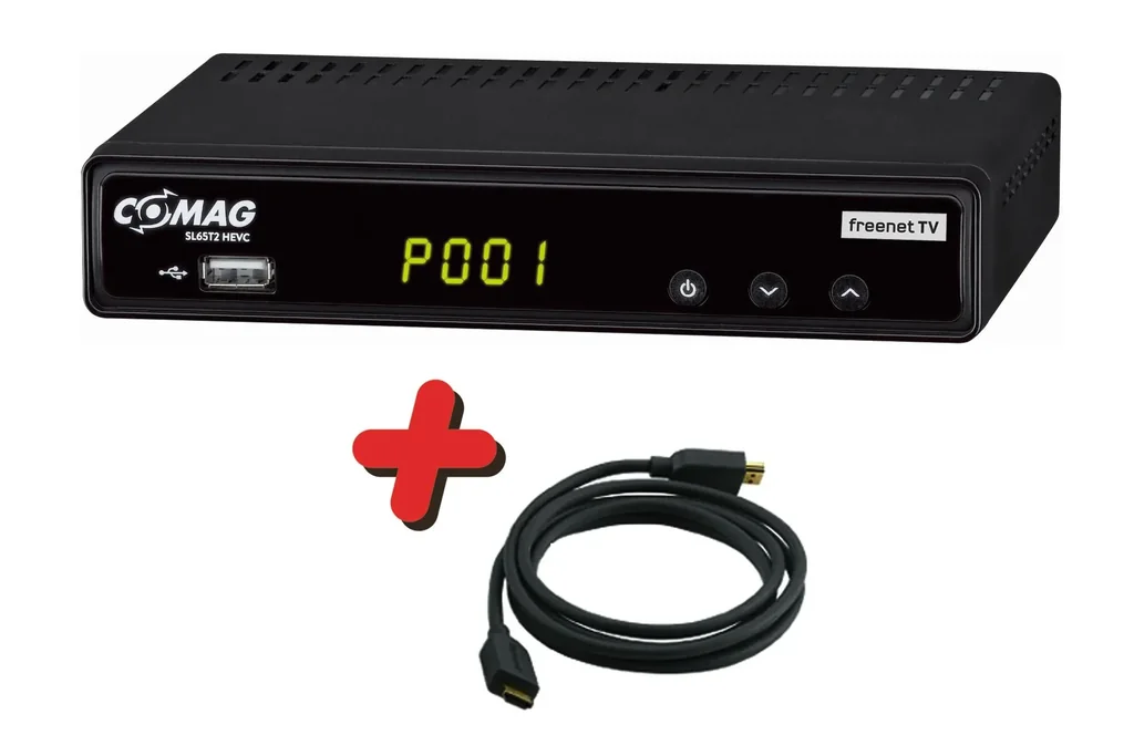 DVB-T2 Receiver SL65 T2 + FREE: HDMI cable