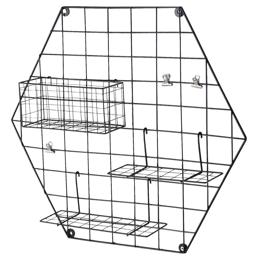 Metal grille with basket/reagle and clamps black
