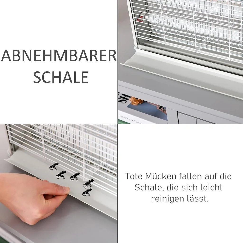 Insect trap 60 m² effective area white, grey