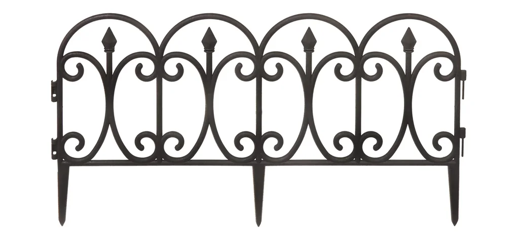 Garden fence in anthracite