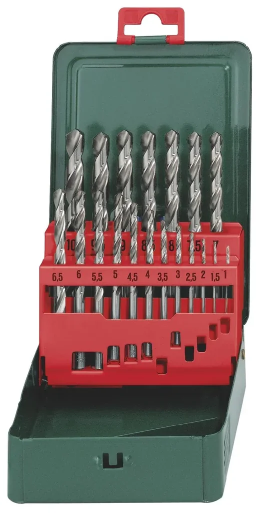 HSS-G drill bit set, "SP", 19 pieces
