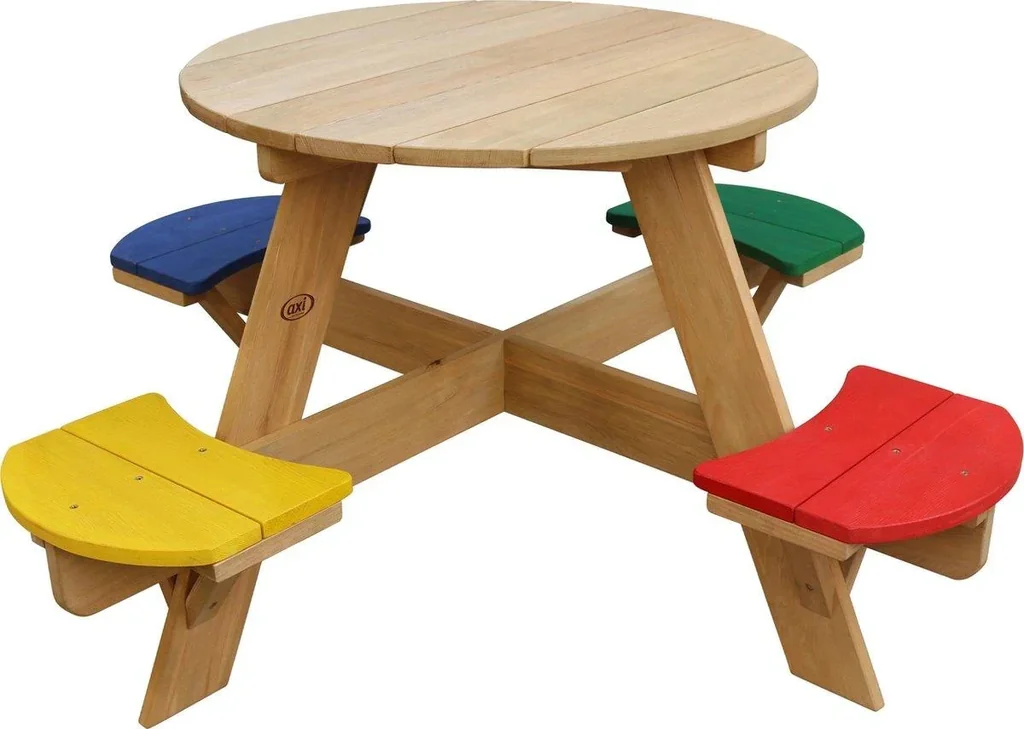 UFO Picnic Table Round Rainbow