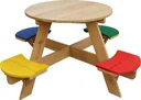 UFO Picnic Table Round Rainbow