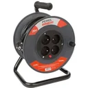 Cable reel 25M - earthing pin - 4 sockets