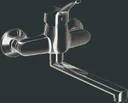 Atti kitchen faucet for wall connection, chrome