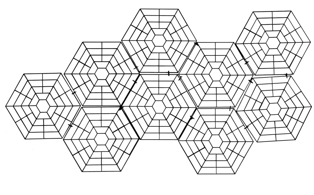 Bird protection pond grids, set of 60