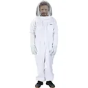 Beekeeping suit with goatskin gloves - Cotton - White - XXXL