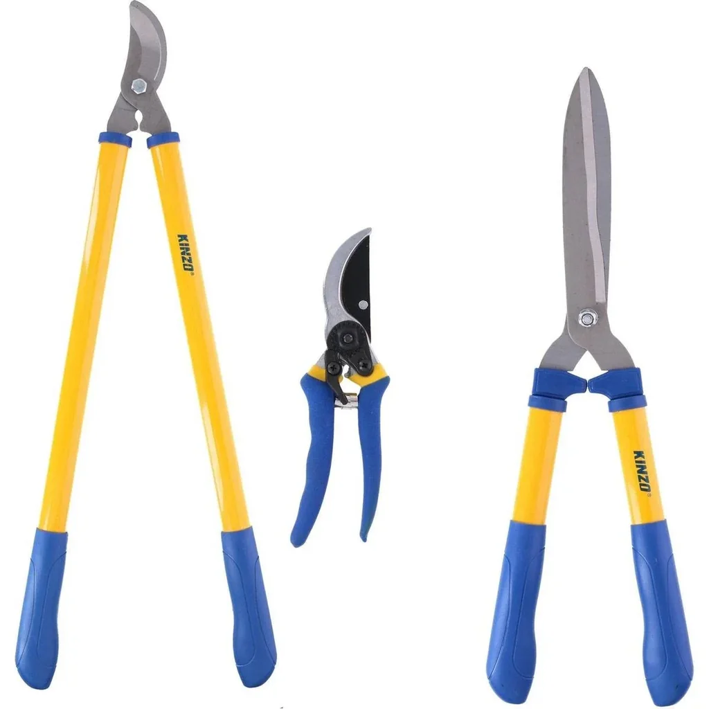 Garden shears set - Garden shears combo set - 3-piece - Garden shears - Pruning shears - Hedge trimmer