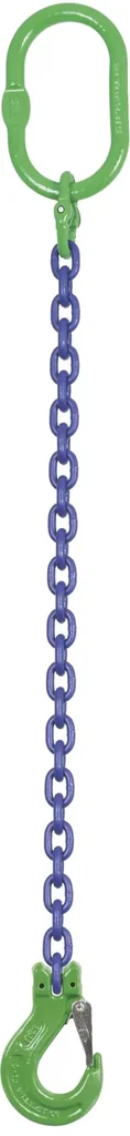 Sling chain 1GK10-GKH, Ø 13 mm x 1.0 m usable length, load capacity 6.7 t (inclination angle 90°), 1-leg, GK 10