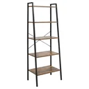 Bookshelf 5-tier office shelf storage shelf filing cabinet kitchen shelf for the living room kitchen bathroom office chipboard metal R